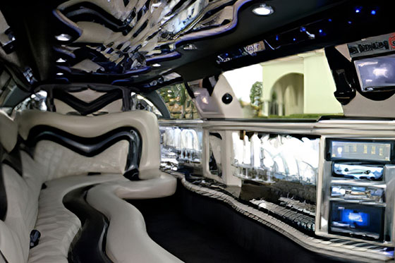 stunning limousine service interior