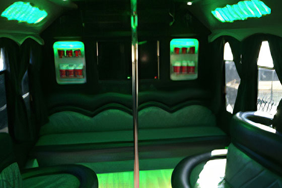 limo bus interior