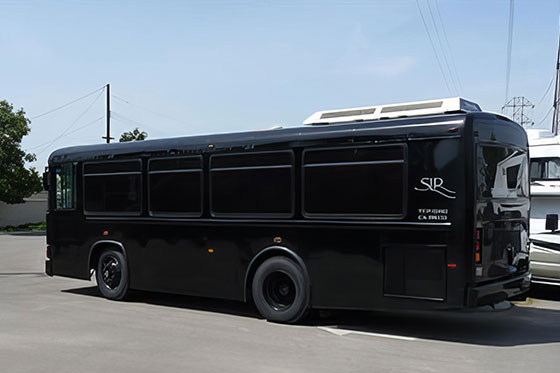 party bus/limo bus exterior