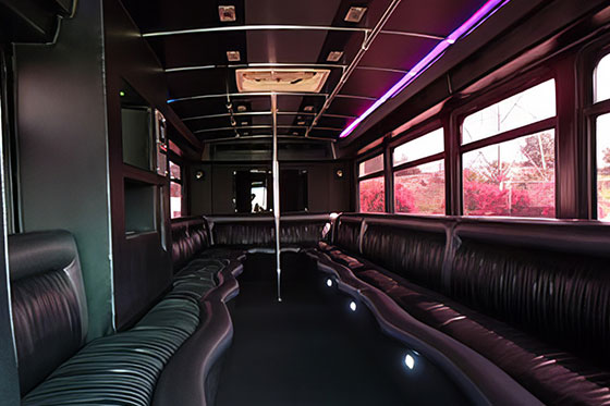 party bus interior