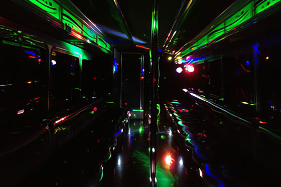 broad party bus interior
